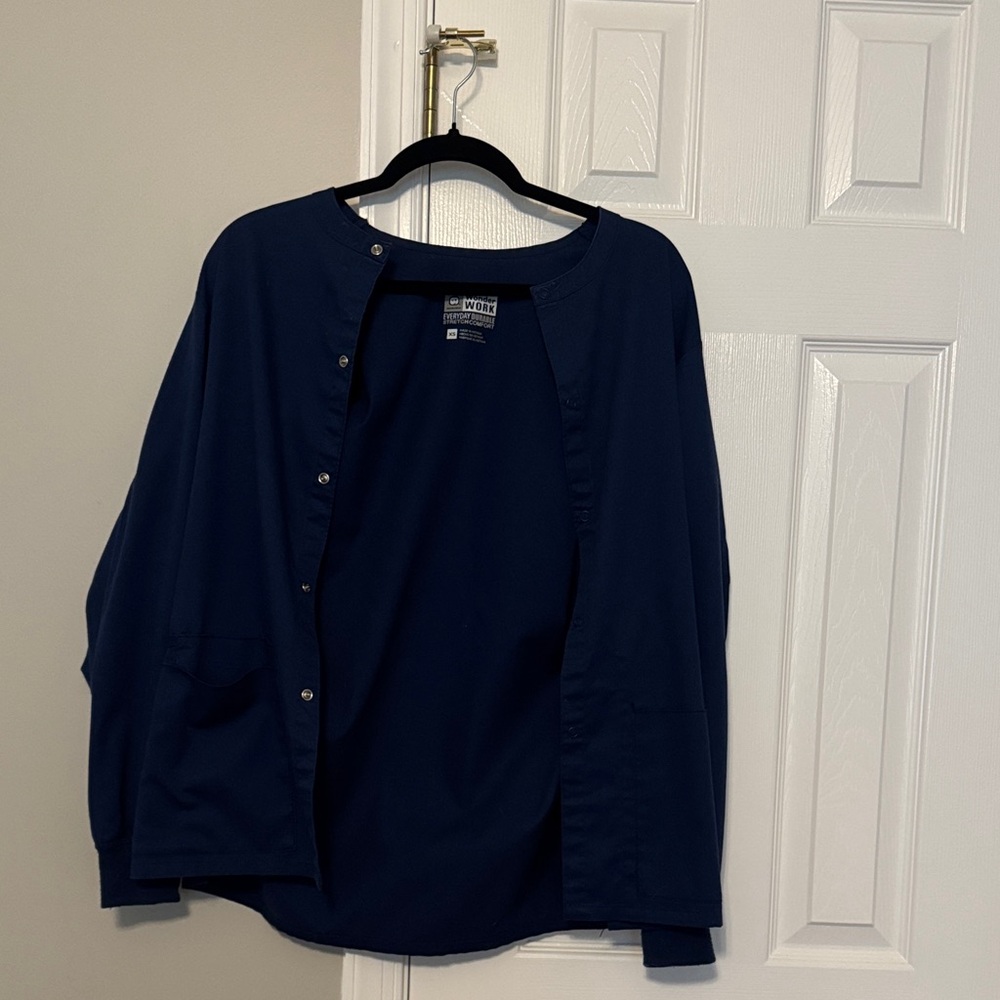 Navy Blue Scrub Top - Size XS